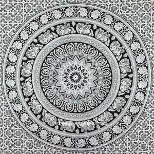 XL black and white tapestry
